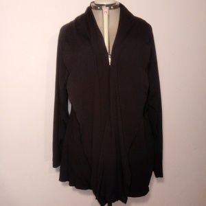 Yogalicious Open Black Workout Cardigan